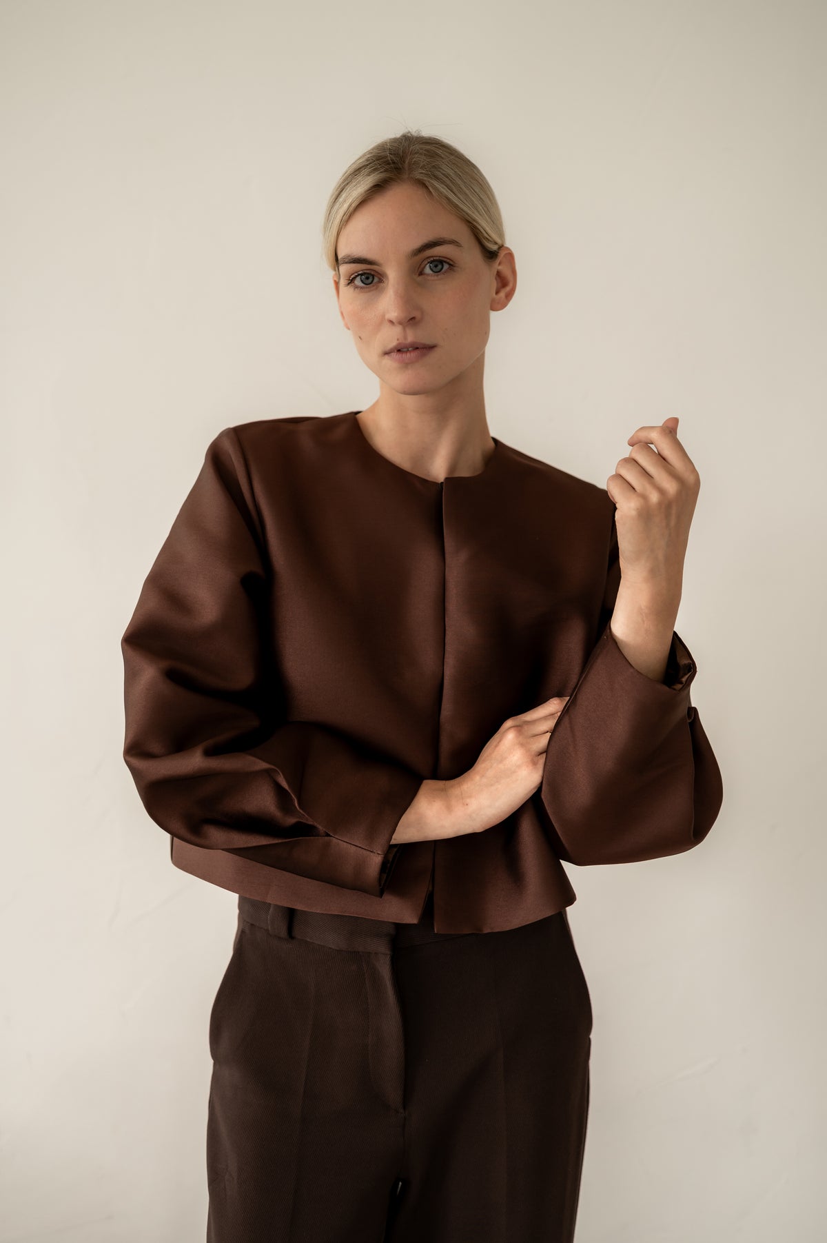 NO. 1 BLOUSE BROWN