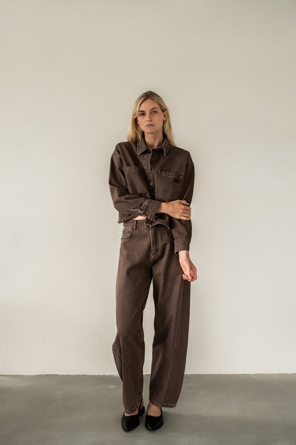 AMI JACKET - DARK BROWN