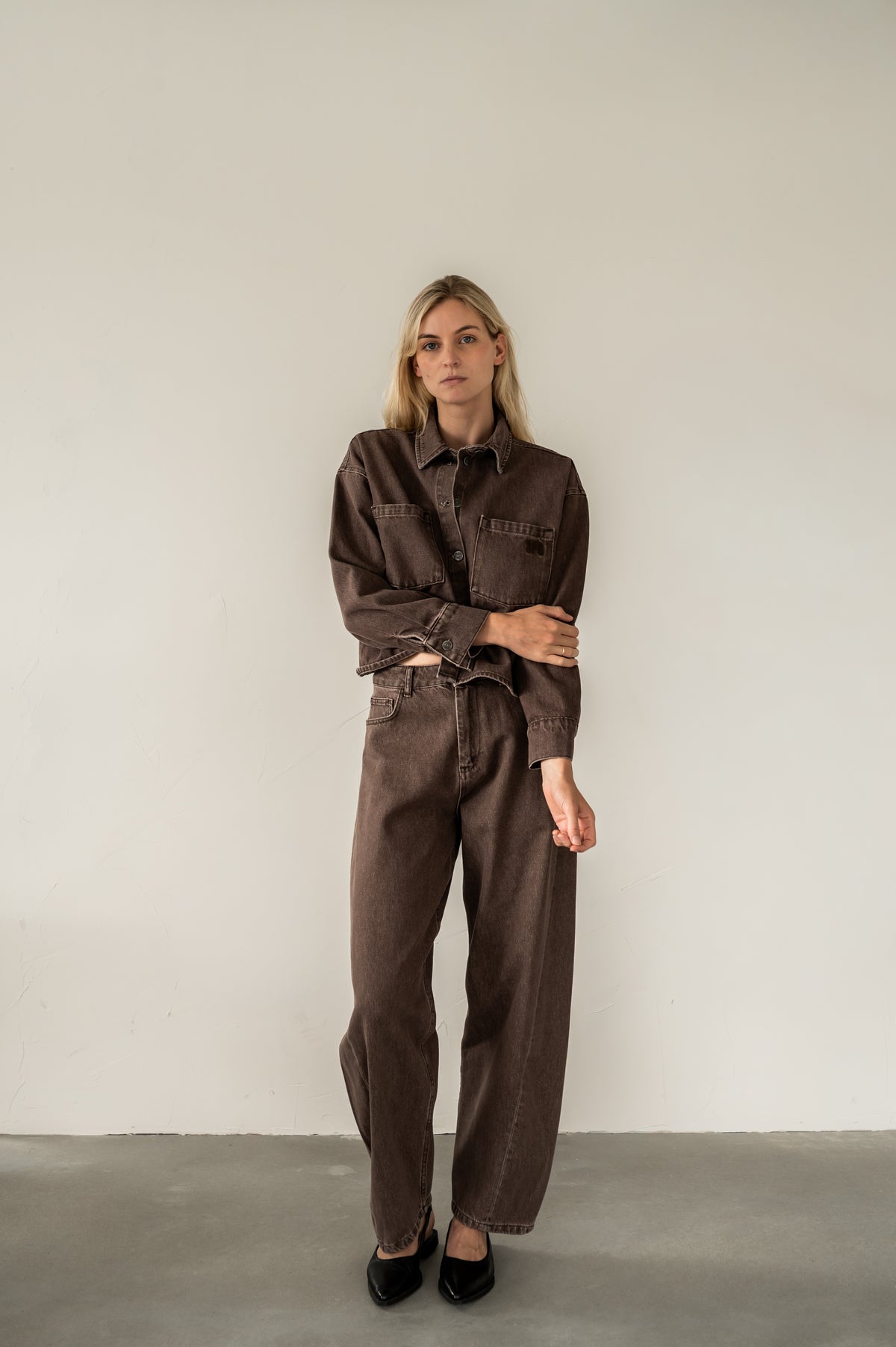AMI JACKET - DARK BROWN