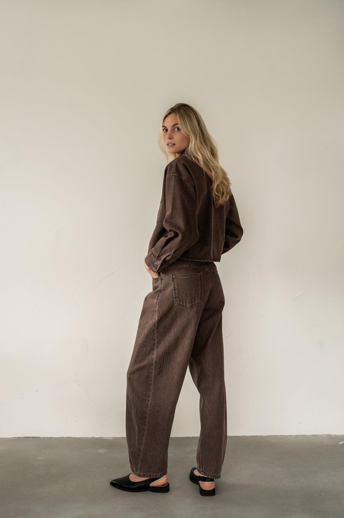 AMI JACKET - DARK BROWN