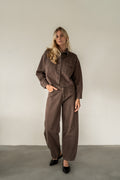 NORMA JEANS - DARK BROWN