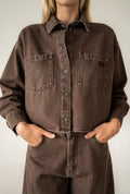 AMI JACKET - DARK BROWN