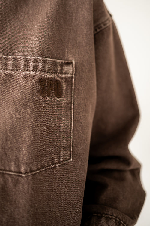 AMI JACKET - DARK BROWN