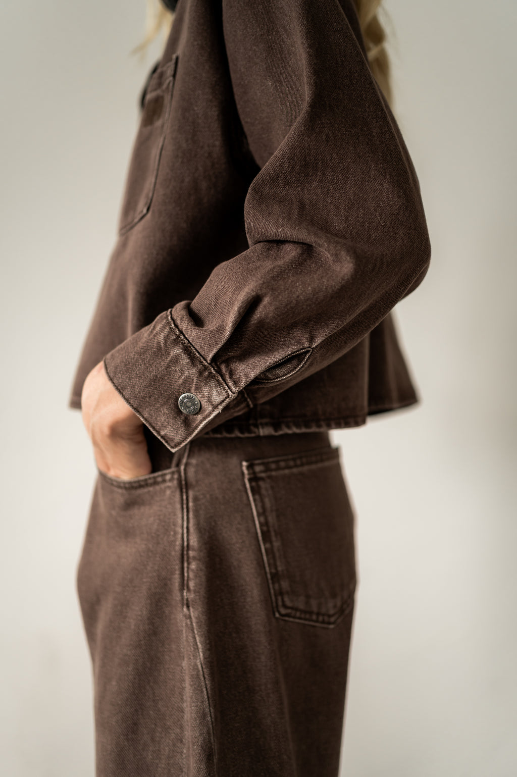 AMI JACKET - DARK BROWN